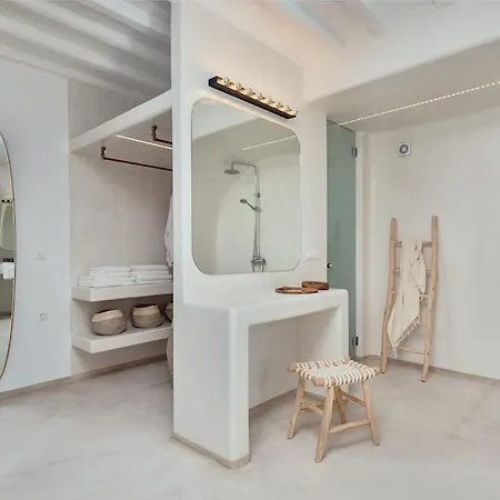 빌라 Private Beachfront 30steps To Alemagou Beach Panormos (Mykonos)