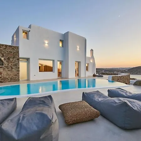 Villa Private Beachfront 30steps To Alemagou Beach Panormos (Mykonos)