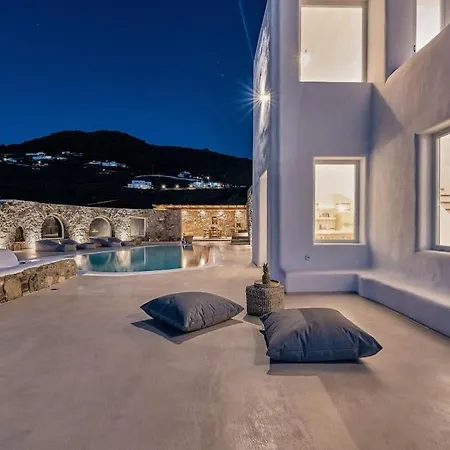 Private Beachfront 30steps To Alemagou Beach 빌라 Panormos (Mykonos)