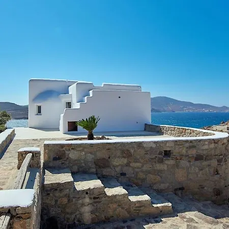 Villa Private Beachfront 30steps To Alemagou Beach Panormos (Mykonos)