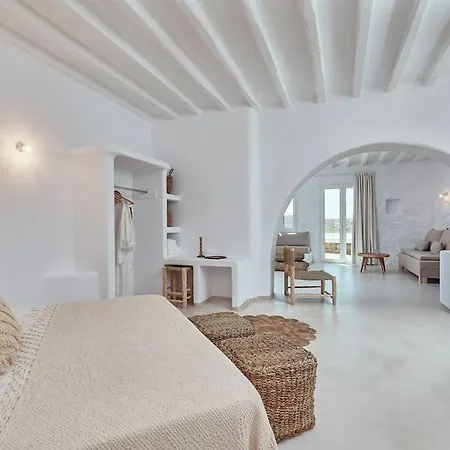 Private Beachfront 30steps To Alemagou Beach * Panormos (Mykonos)