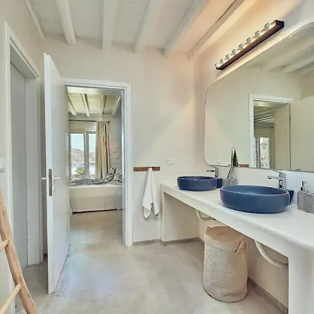 Private Beachfront 30steps To Alemagou Beach * Panormos (Mykonos)