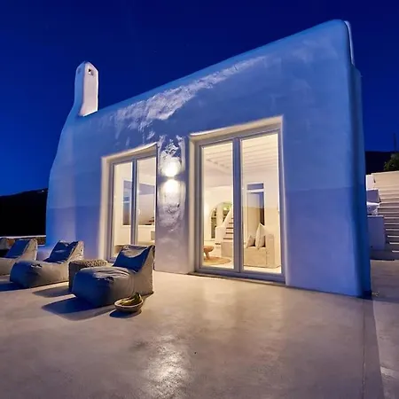 Villa Private Beachfront 30steps To Alemagou Beach Panormos (Mykonos)