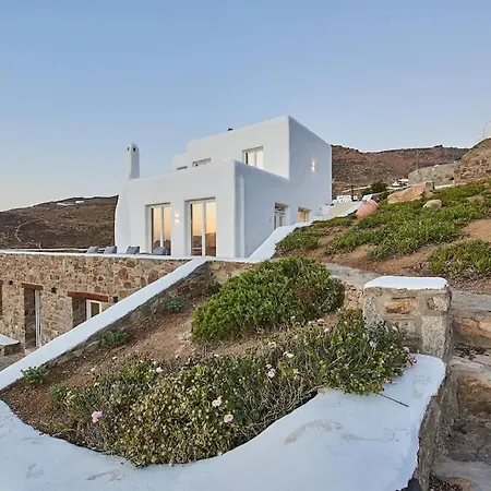 Private Beachfront 30steps To Alemagou Beach Villa Panormos (Mykonos)